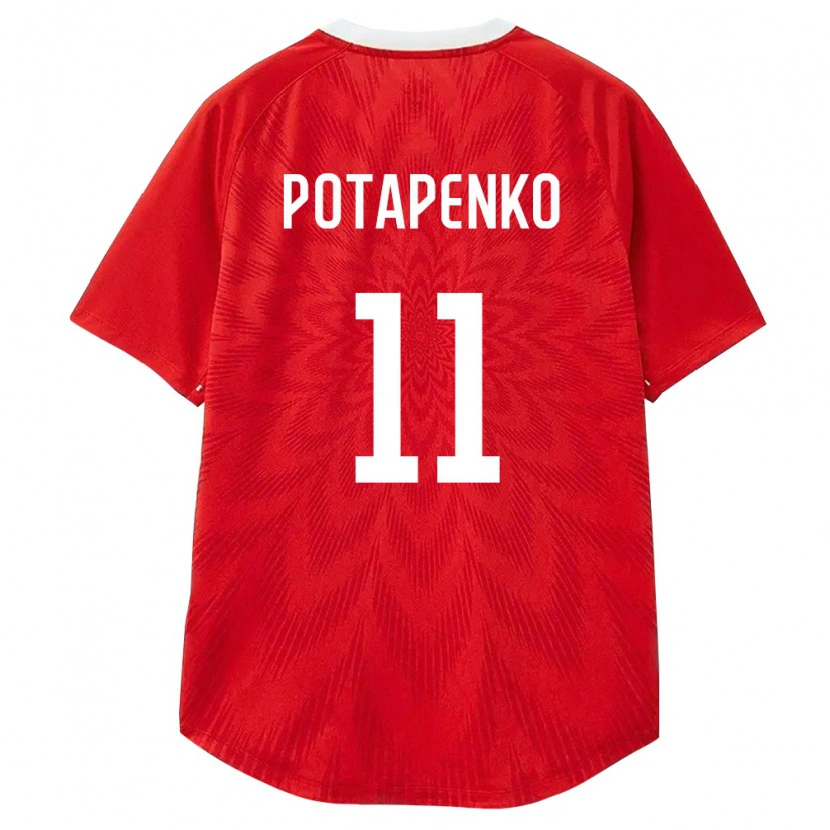 Danxen Dětské Rusko Egor Potapenko #11 Červená Bílá Hnědá Domů Hráčské Dresy 26-28 Dres