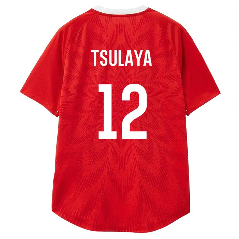 Danxen Dětské Rusko Mikhail Tsulaya #12 Červená Bílá Hnědá Domů Hráčské Dresy 26-28 Dres