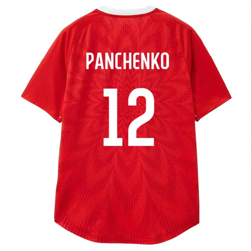Danxen Dětské Rusko Artem Panchenko #12 Červená Bílá Hnědá Domů Hráčské Dresy 26-28 Dres