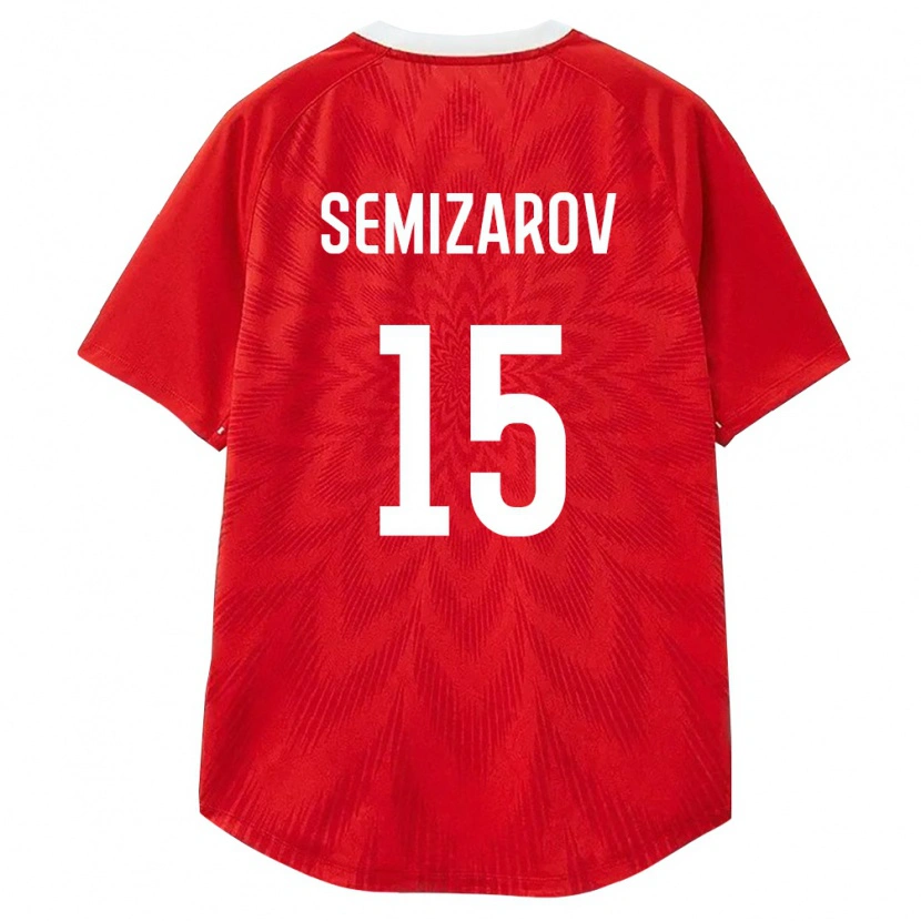 Danxen Dětské Rusko Oleg Semizarov #15 Červená Bílá Hnědá Domů Hráčské Dresy 26-28 Dres