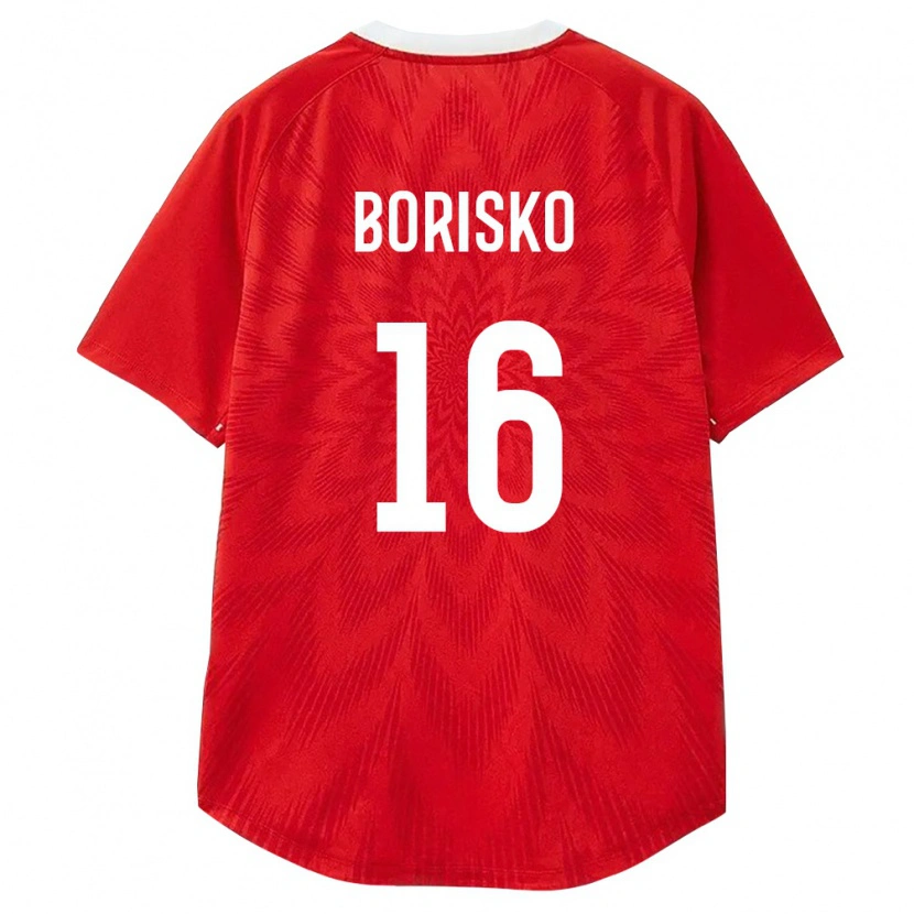 Danxen Dětské Rusko Maksim Borisko #16 Červená Bílá Hnědá Domů Hráčské Dresy 26-28 Dres