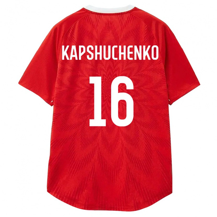Danxen Dětské Rusko Arkhip Kapshuchenko #16 Červená Bílá Hnědá Domů Hráčské Dresy 26-28 Dres