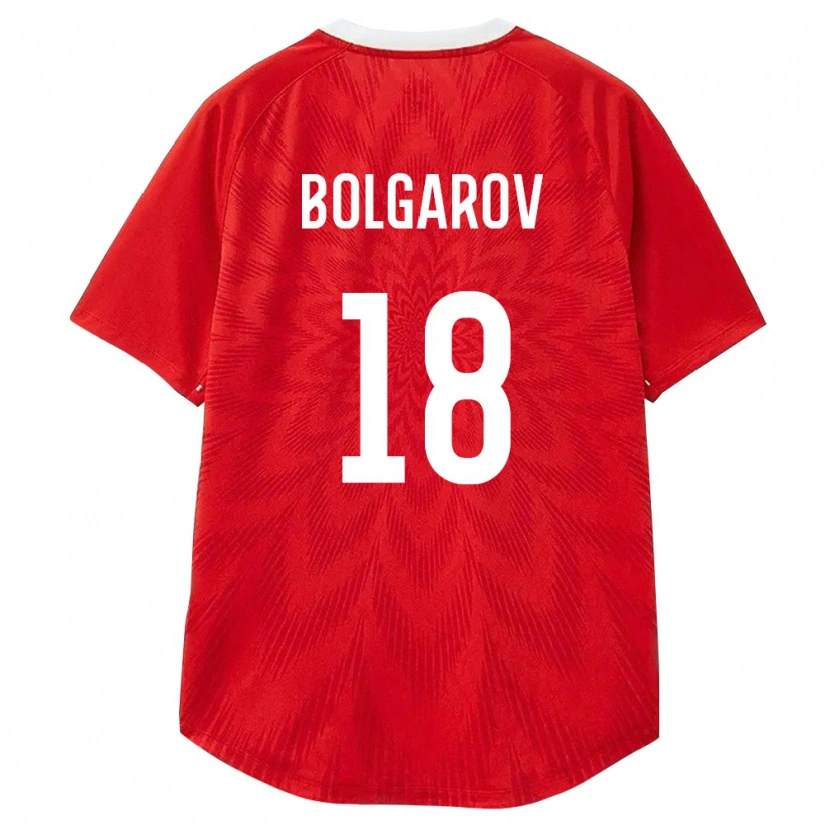 Danxen Dětské Rusko Ivan Bolgarov #18 Červená Bílá Hnědá Domů Hráčské Dresy 26-28 Dres