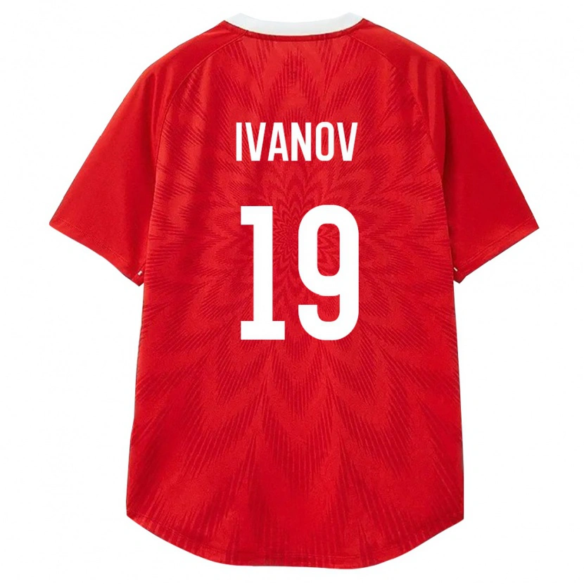 Danxen Dětské Rusko Mikhail Ivanov #19 Červená Bílá Hnědá Domů Hráčské Dresy 26-28 Dres