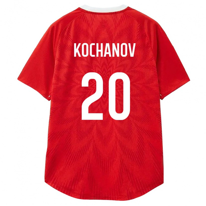 Danxen Dětské Rusko Nikita Kochanov #20 Červená Bílá Hnědá Domů Hráčské Dresy 26-28 Dres
