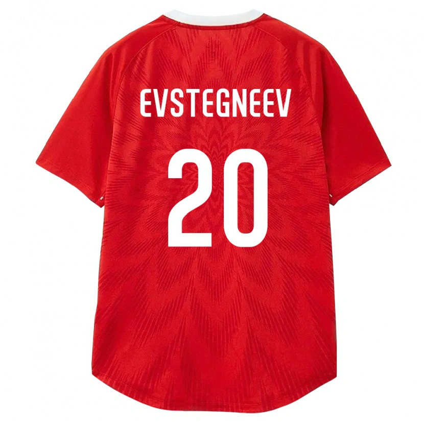 Danxen Dětské Rusko Aleksey Evstegneev #20 Červená Bílá Hnědá Domů Hráčské Dresy 26-28 Dres
