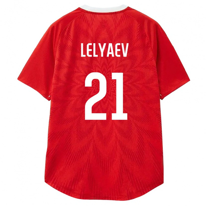 Danxen Dětské Rusko Artem Lelyaev #21 Červená Bílá Hnědá Domů Hráčské Dresy 26-28 Dres