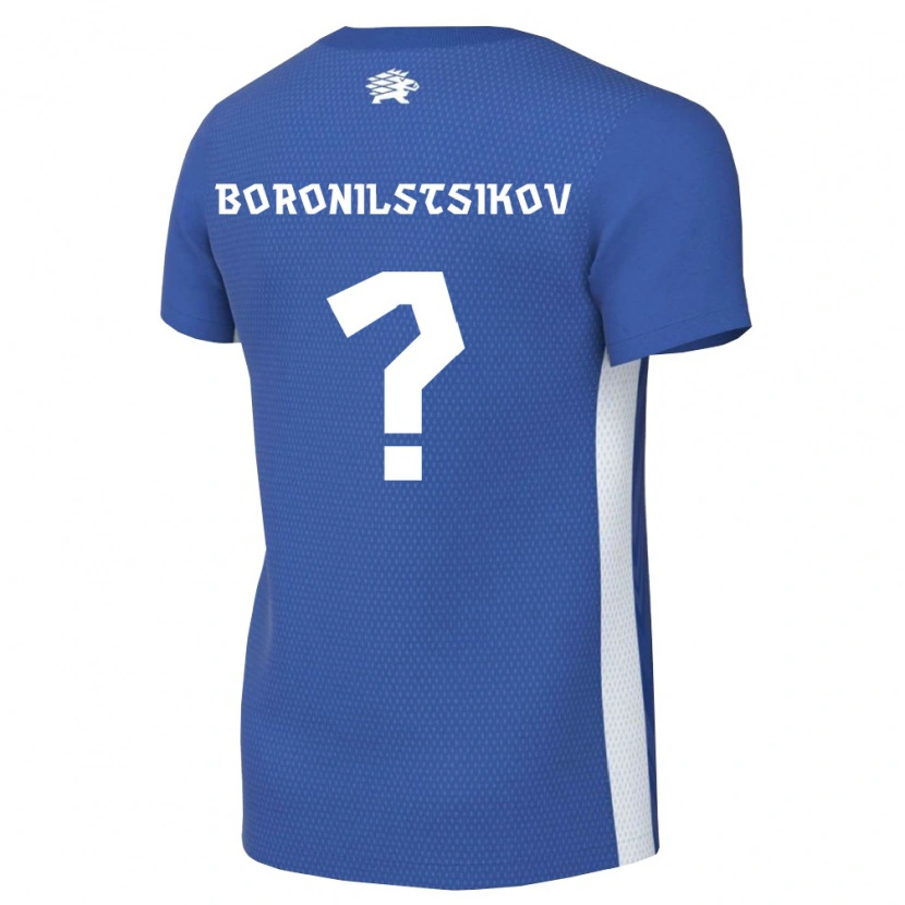 Danxen Dětské Estonsko Alex Boronilstsikov #0 Tmavě Modrá Bílá Domů Hráčské Dresy 26-28 Dres