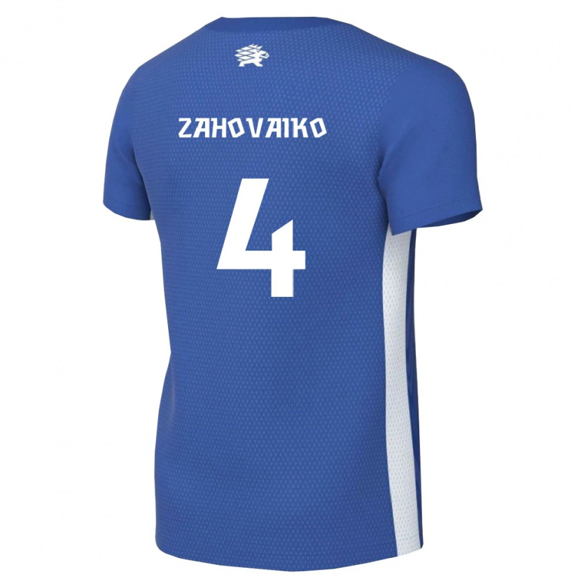 Danxen Dětské Estonsko Tristan Zahovaiko #4 Tmavě Modrá Bílá Domů Hráčské Dresy 26-28 Dres