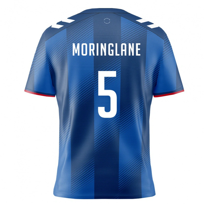 Danxen Dětské Portoriko Luis Moringlane #5 Královská Modrá Červená Bílá Domů Hráčské Dresy 26-28 Dres