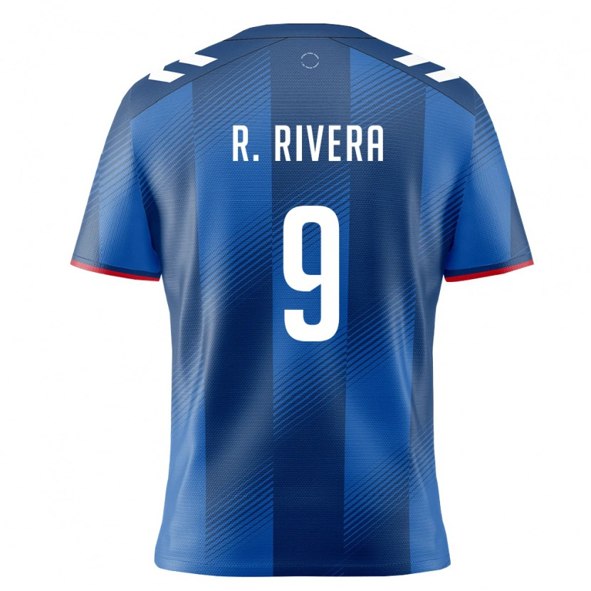 Danxen Dětské Portoriko Ricardo Rivera #9 Královská Modrá Červená Bílá Domů Hráčské Dresy 26-28 Dres