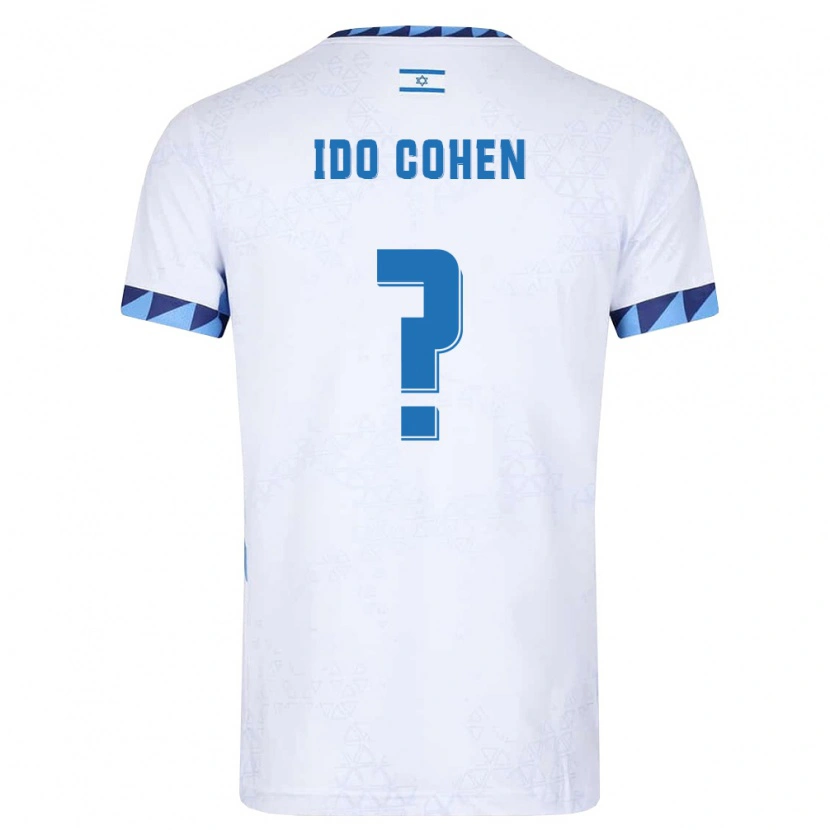Danxen Dětské Izrael Ido Cohen #0 Bílá Světle Modrá Domů Hráčské Dresy 26-28 Dres