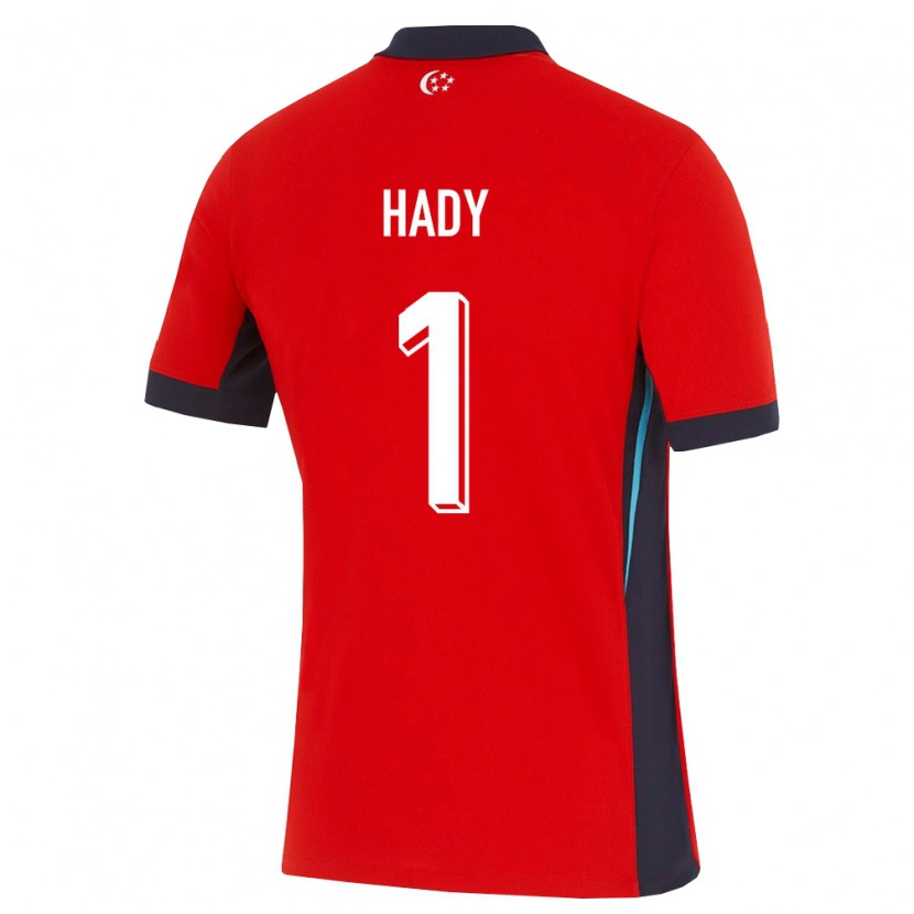 Danxen Dětské Singapur Ilhan Hady #1 Červená Bílá Černá Domů Hráčské Dresy 26-28 Dres