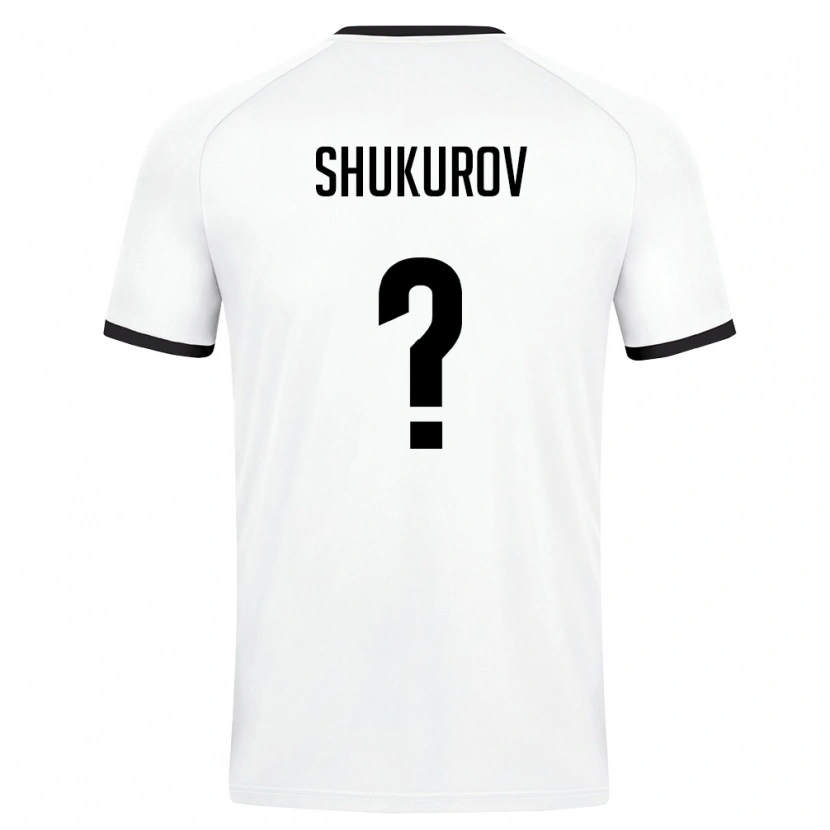 Danxen Dětské Uzbekistán Abdulaziz Shukurov #0 Bílá Tmavě Zelená Daleko Hráčské Dresy 26-28 Dres