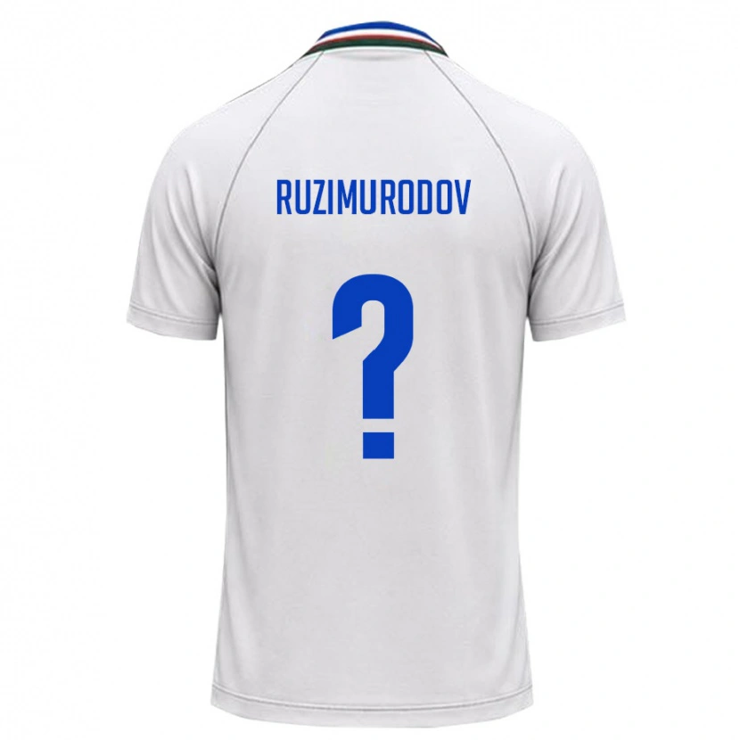 Danxen Dětské Uzbekistán Ruzimurod Ruzimurodov #0 Bílá Tmavě Zelená Daleko Hráčské Dresy 26-28 Dres