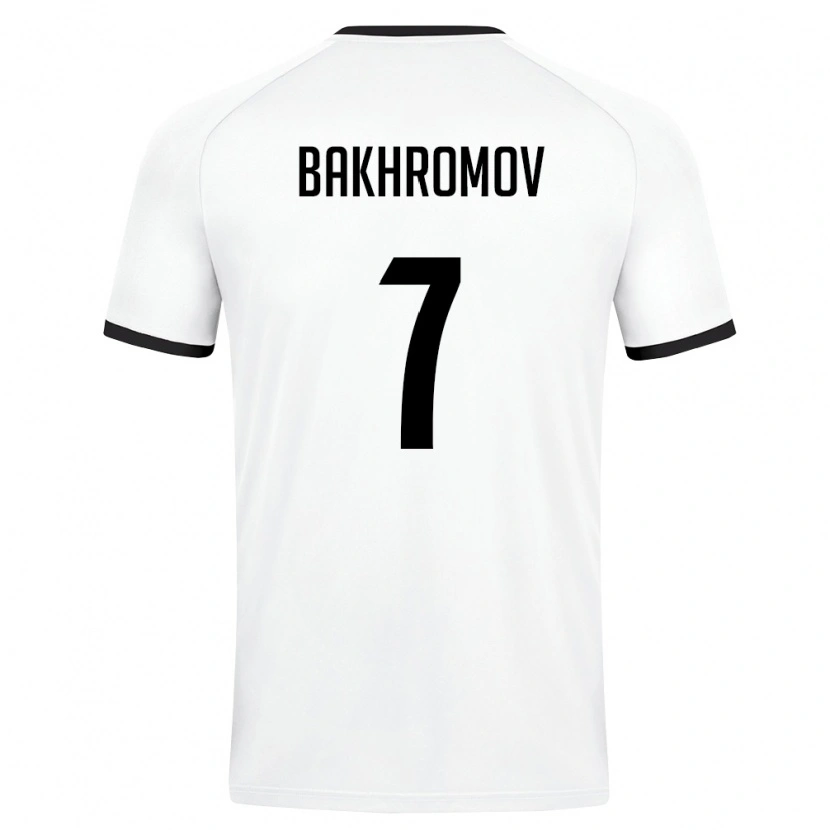 Danxen Dětské Uzbekistán Sardorbek Bakhromov #7 Bílá Tmavě Zelená Daleko Hráčské Dresy 26-28 Dres