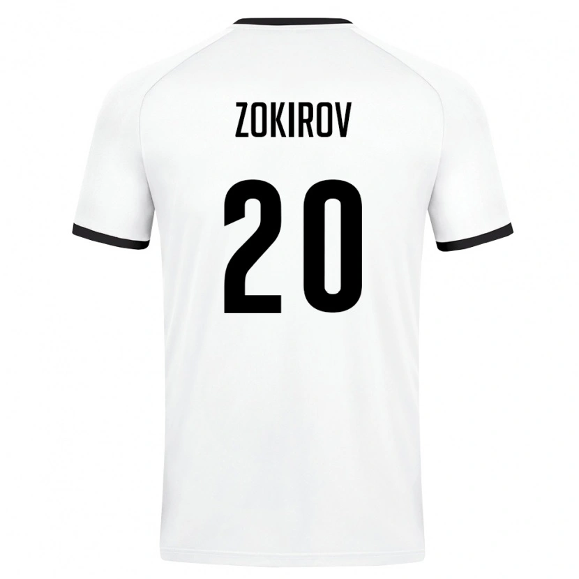 Danxen Dětské Uzbekistán Feruzjon Zokirov #20 Bílá Tmavě Zelená Daleko Hráčské Dresy 26-28 Dres