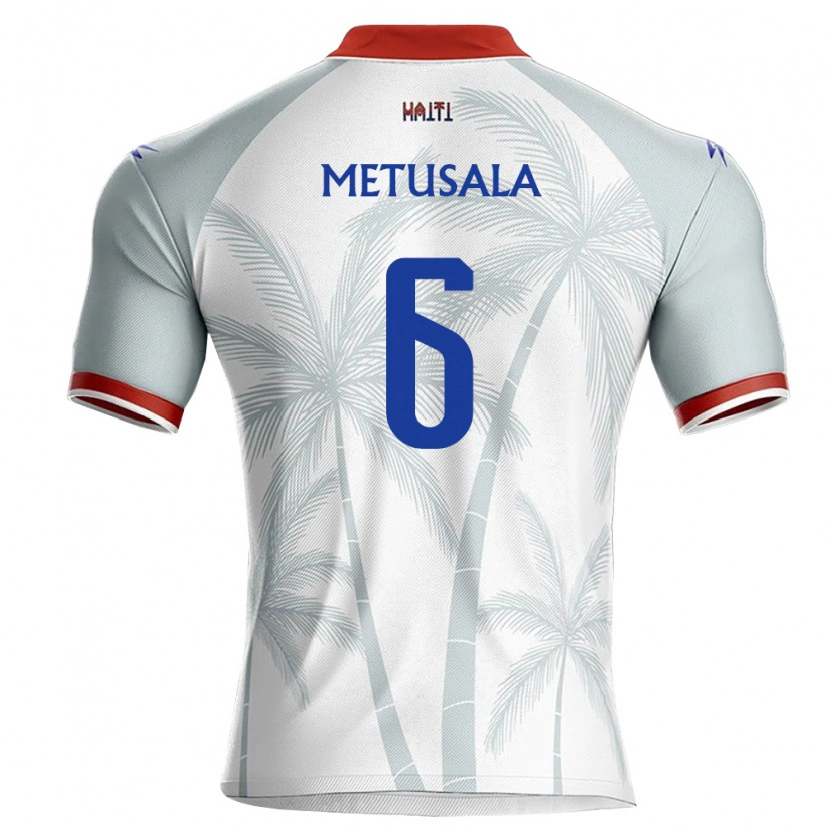 Danxen Dětské Haiti Garven Metusala #6 Bílá Červená Šedá Daleko Hráčské Dresy 26-28 Dres