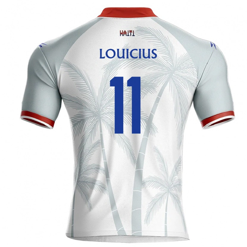Danxen Dětské Haiti Louicius Deedson #11 Bílá Červená Šedá Daleko Hráčské Dresy 26-28 Dres