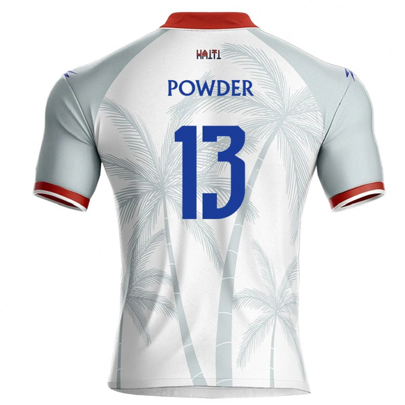 Danxen Dětské Haiti Seth Powder #13 Bílá Červená Šedá Daleko Hráčské Dresy 26-28 Dres
