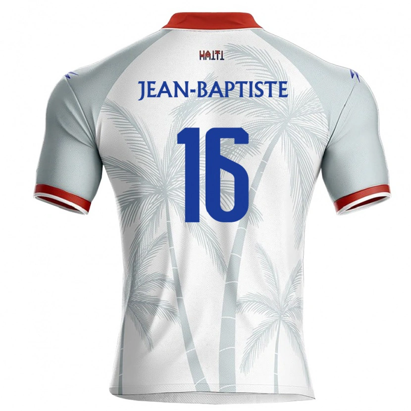 Danxen Dětské Haiti Sonson Jean-Baptiste #16 Bílá Červená Šedá Daleko Hráčské Dresy 26-28 Dres