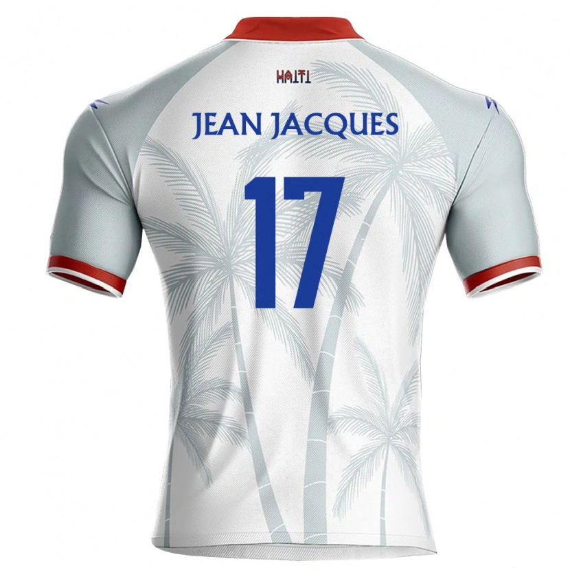 Danxen Dětské Haiti Danley Jean Jacques #17 Bílá Červená Šedá Daleko Hráčské Dresy 26-28 Dres