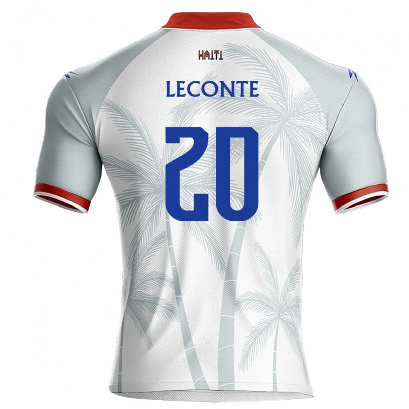 Danxen Dětské Haiti Will Leconte #20 Bílá Červená Šedá Daleko Hráčské Dresy 26-28 Dres