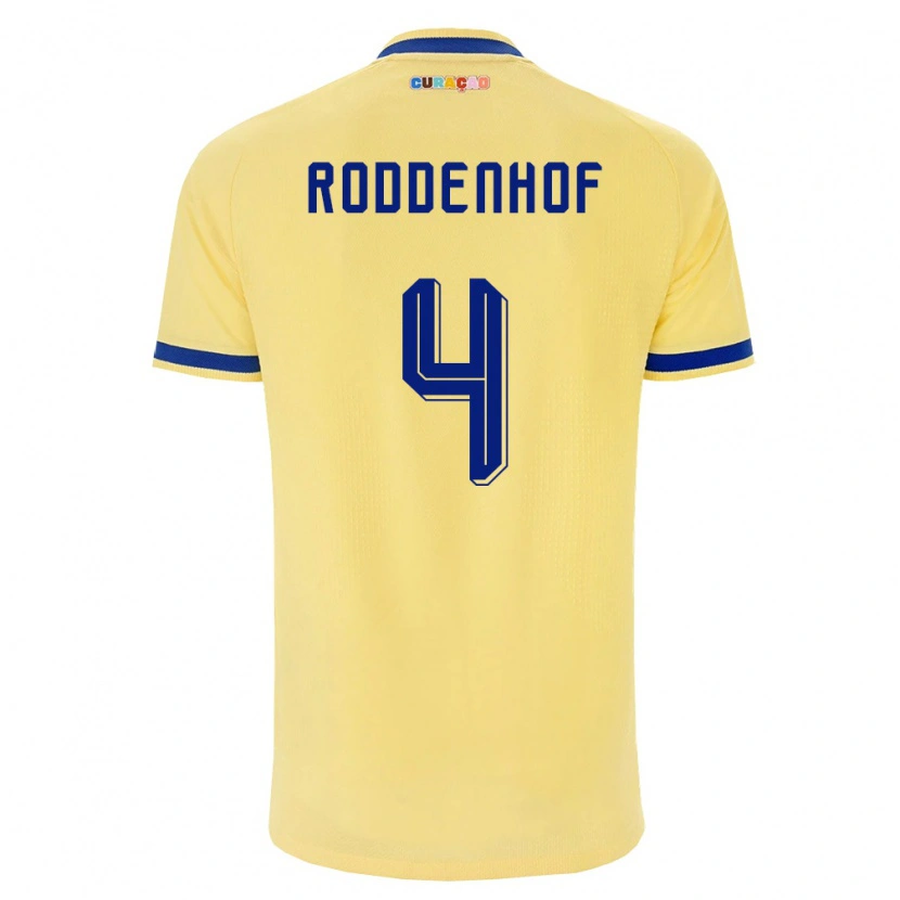 Danxen Dětské Curaçao Liyon Roddenhof #4 Žlutá Námořnická Růžová Daleko Hráčské Dresy 26-28 Dres