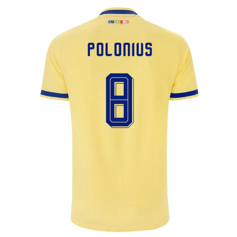 Danxen Dětské Curaçao Jaydion Polonius #8 Žlutá Námořnická Růžová Daleko Hráčské Dresy 26-28 Dres
