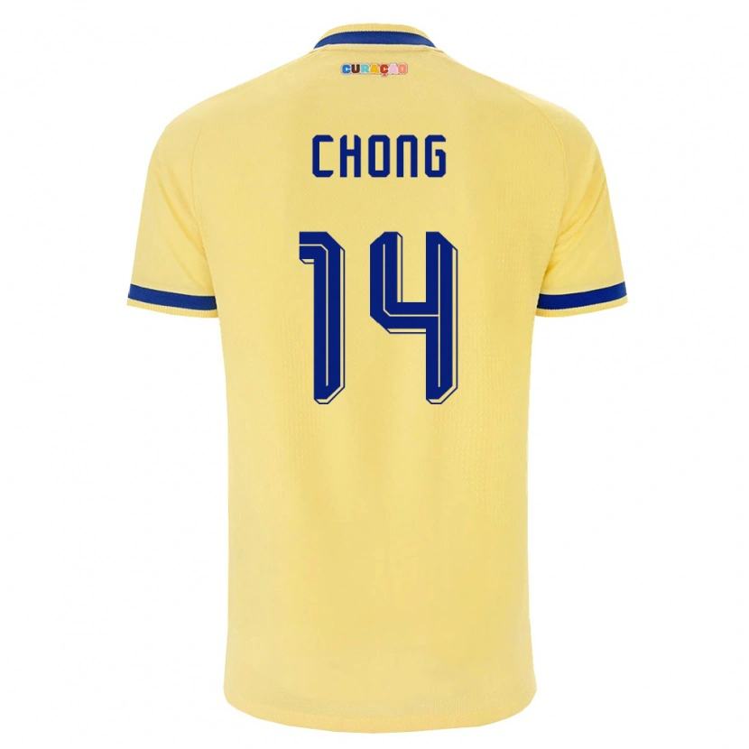 Danxen Dětské Curaçao Tahith Chong #14 Žlutá Námořnická Růžová Daleko Hráčské Dresy 26-28 Dres