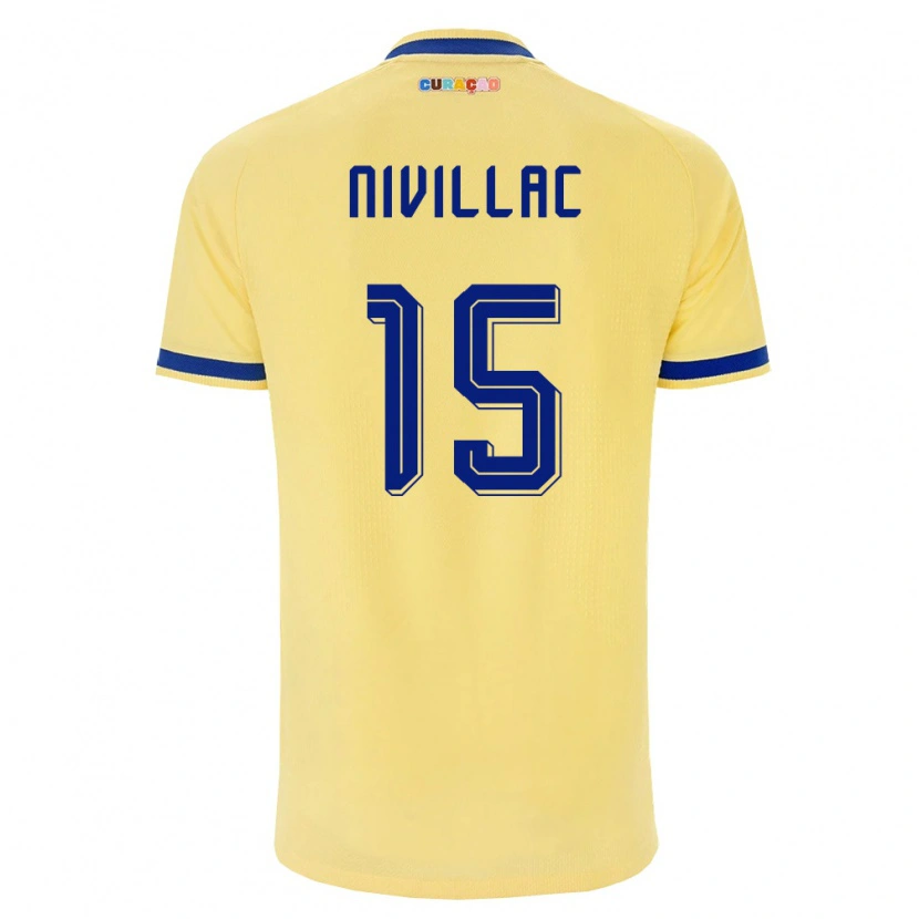 Danxen Dětské Curaçao Rayen Nivillac #15 Žlutá Námořnická Růžová Daleko Hráčské Dresy 26-28 Dres