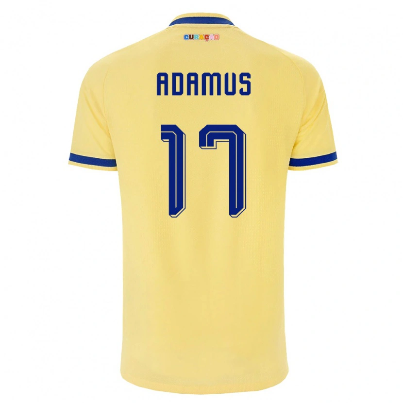 Danxen Dětské Curaçao Richaino Adamus #17 Žlutá Námořnická Růžová Daleko Hráčské Dresy 26-28 Dres