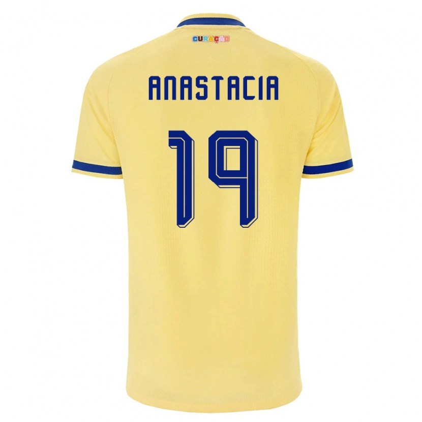 Danxen Dětské Curaçao D'shawn Anastacia #19 Žlutá Námořnická Růžová Daleko Hráčské Dresy 26-28 Dres