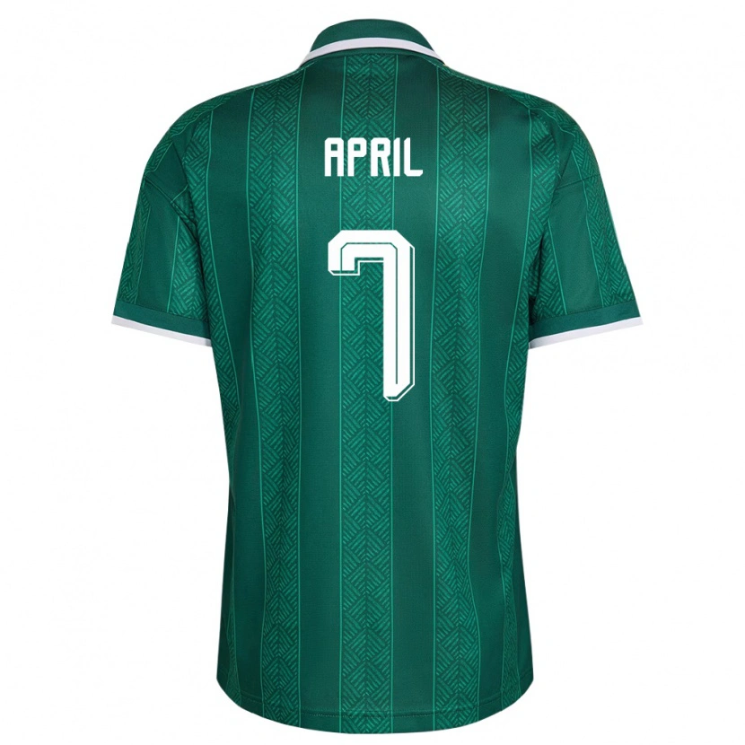 Danxen Dětské Jihoafrická Republika Shakeel April #7 Zelená Bílá Zlatá Daleko Hráčské Dresy 26-28 Dres