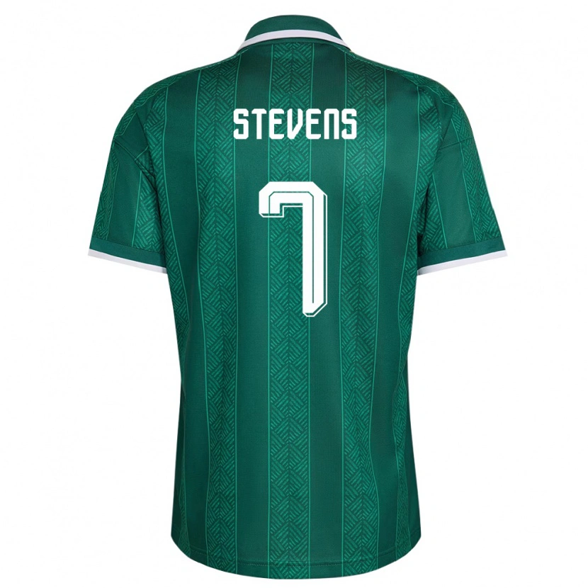 Danxen Dětské Jihoafrická Republika Selwyn Stevens #7 Zelená Bílá Zlatá Daleko Hráčské Dresy 26-28 Dres