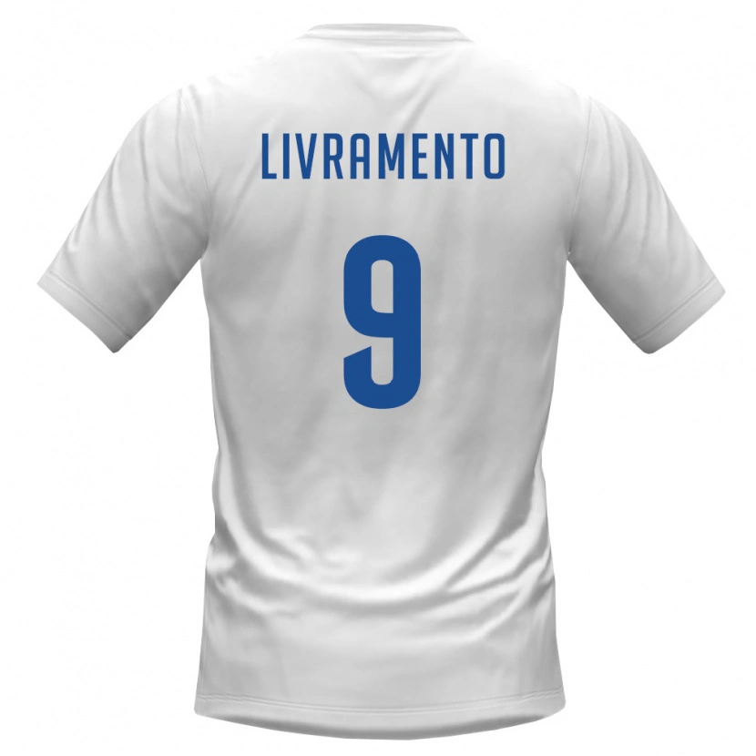 Danxen Dětské Kapverdy Dailon Livramento #9 Bílá Vínová Daleko Hráčské Dresy 26-28 Dres