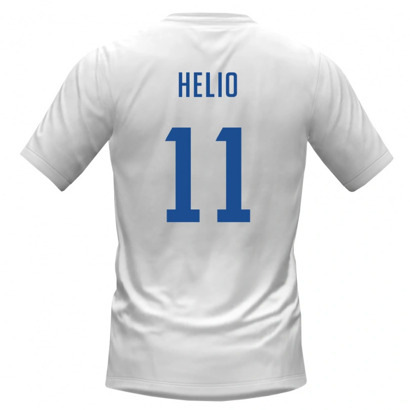 Danxen Dětské Kapverdy Hélio Varela #11 Bílá Vínová Daleko Hráčské Dresy 26-28 Dres