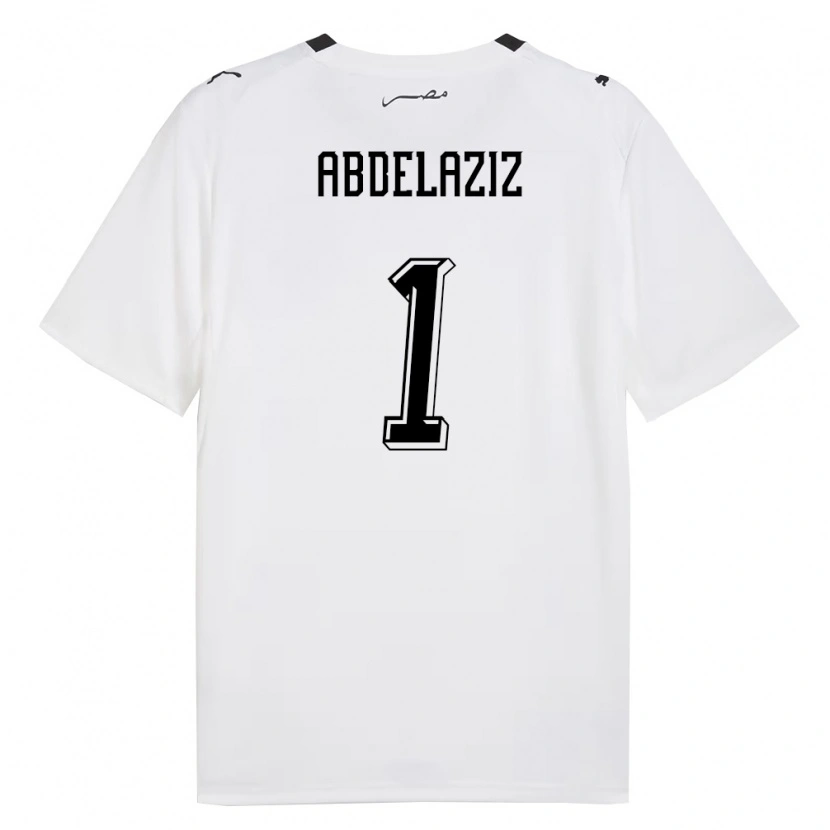 Danxen Dětské Egypt Omar Abdelaziz #1 Bílá Šedá Černá Daleko Hráčské Dresy 26-28 Dres
