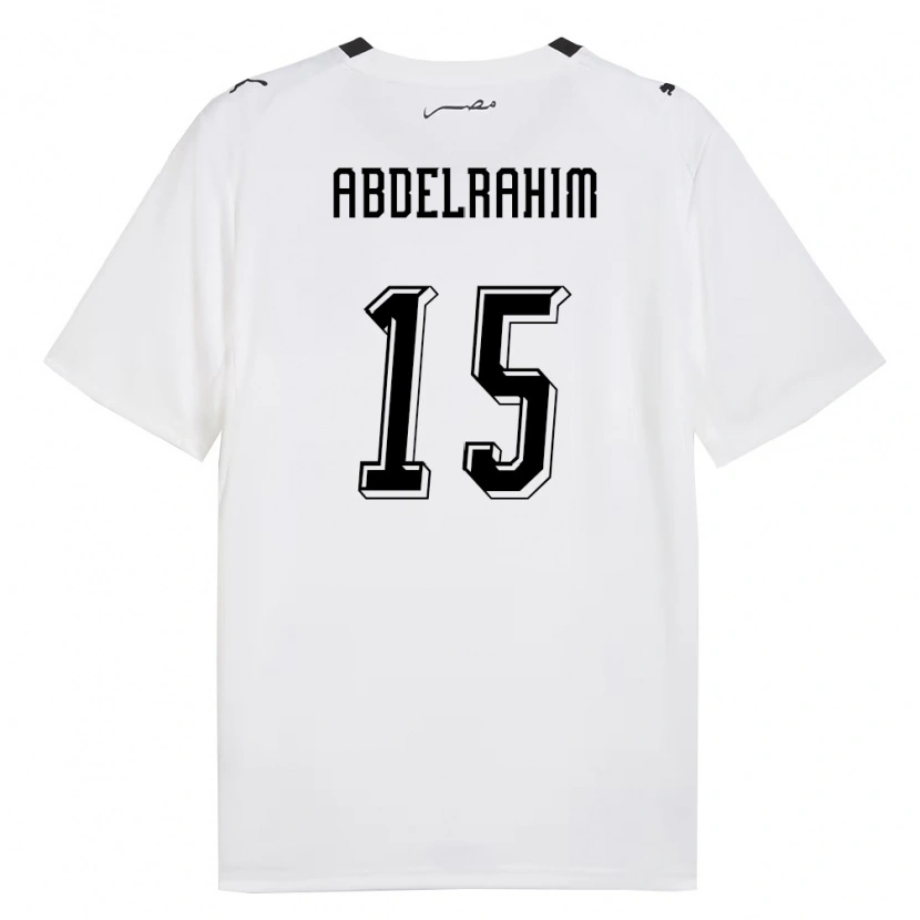Danxen Dětské Egypt Omar Abdelrahim #15 Bílá Šedá Černá Daleko Hráčské Dresy 26-28 Dres