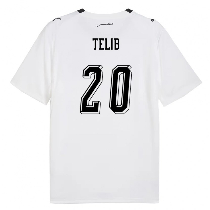 Danxen Dětské Egypt Selim Telib #20 Bílá Šedá Černá Daleko Hráčské Dresy 26-28 Dres