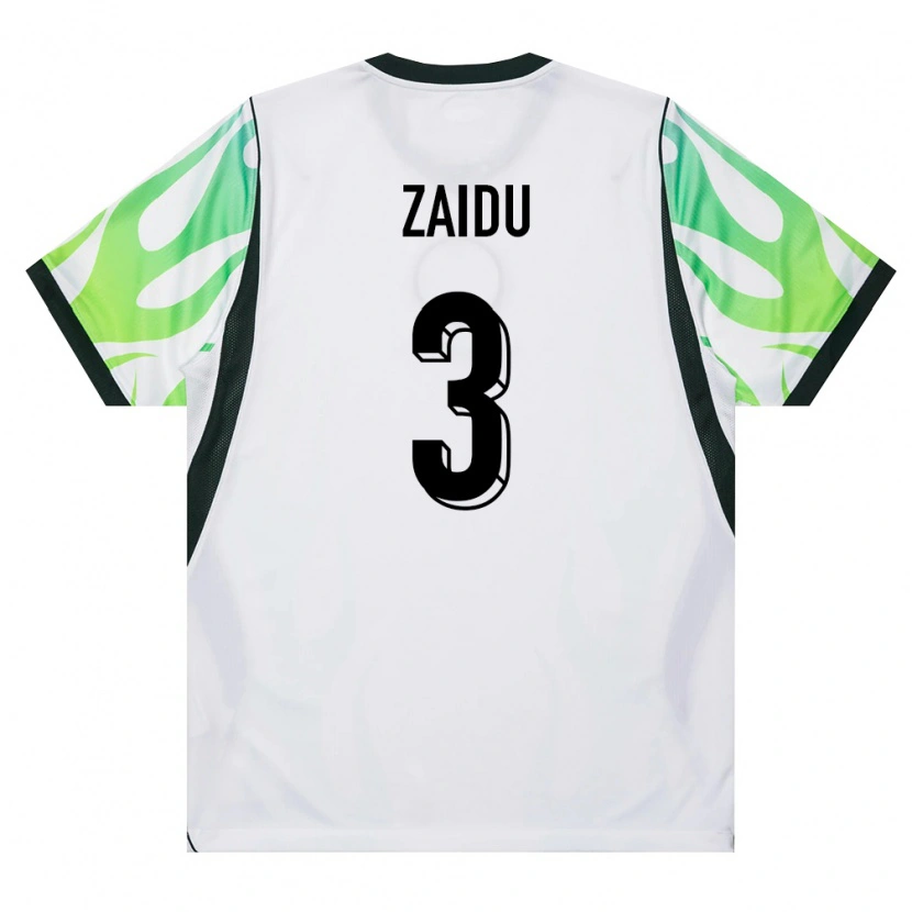 Danxen Dětské Nigérie Zaidu Sanusi #3 Bílá Zelená Daleko Hráčské Dresy 26-28 Dres