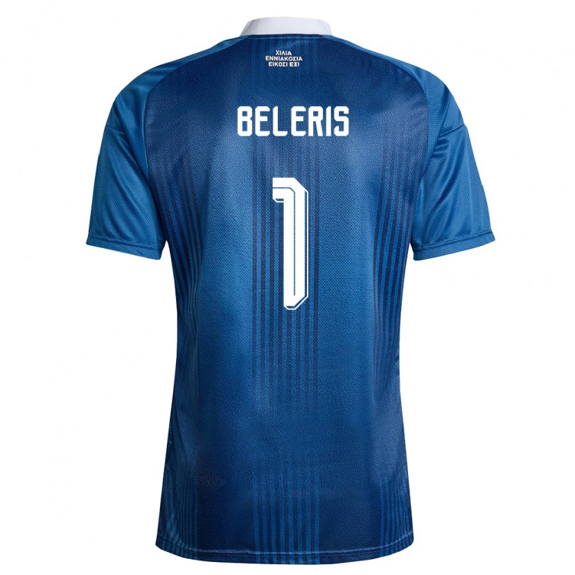 Danxen Dětské Řecko Efstathios Beleris #1 Námořnická Modrá Bílá Daleko Hráčské Dresy 26-28 Dres