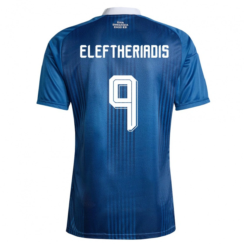 Danxen Dětské Řecko Vasilios Eleftheriadis #9 Námořnická Modrá Bílá Daleko Hráčské Dresy 26-28 Dres