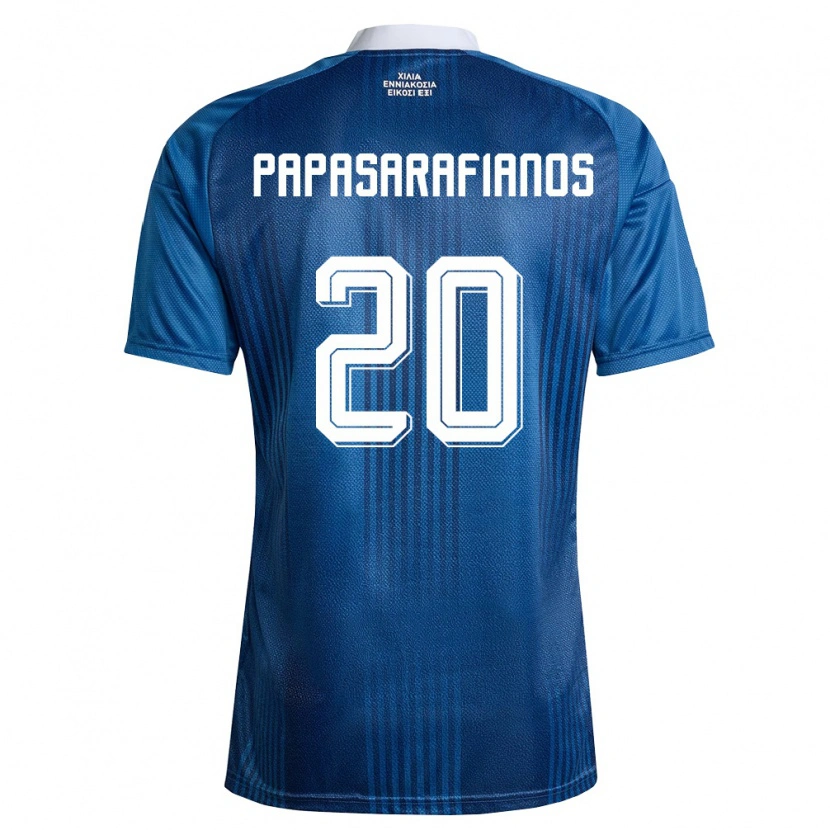Danxen Dětské Řecko Sarafianos Papasarafianos #20 Námořnická Modrá Bílá Daleko Hráčské Dresy 26-28 Dres