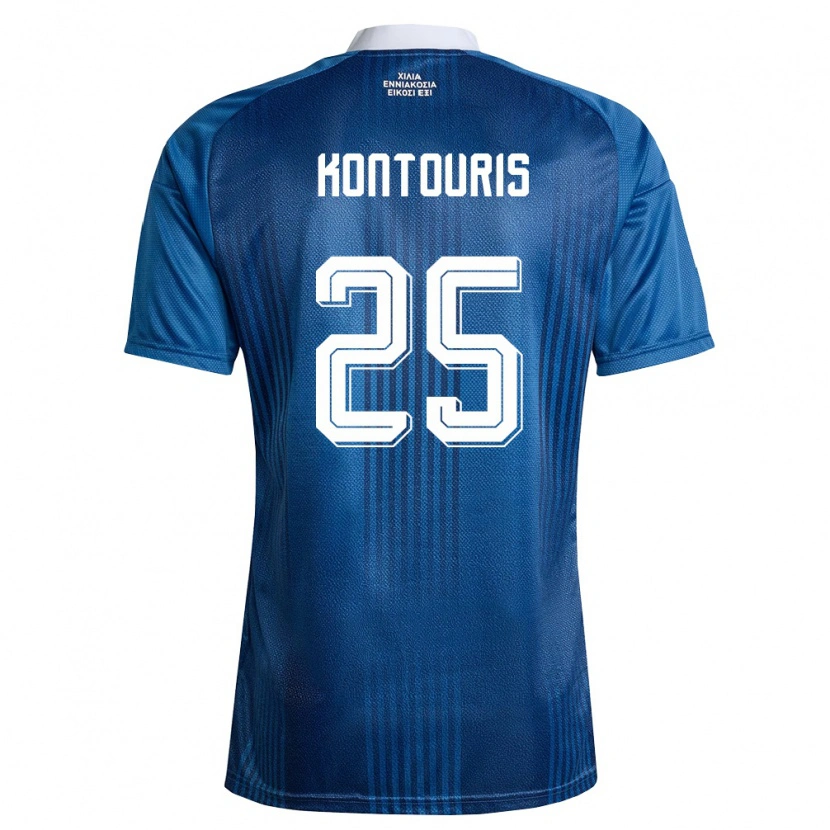 Danxen Dětské Řecko Sotiris Kontouris #25 Námořnická Modrá Bílá Daleko Hráčské Dresy 26-28 Dres