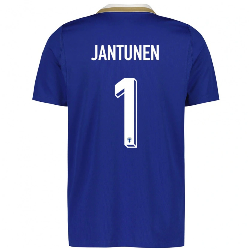 Danxen Dětské Finsko Jaaso Jantunen #1 Modrá Bílá Daleko Hráčské Dresy 26-28 Dres