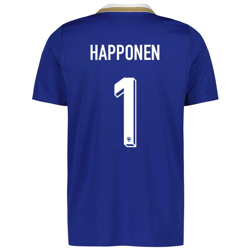Danxen Dětské Finsko Ukko Happonen #1 Modrá Bílá Daleko Hráčské Dresy 26-28 Dres