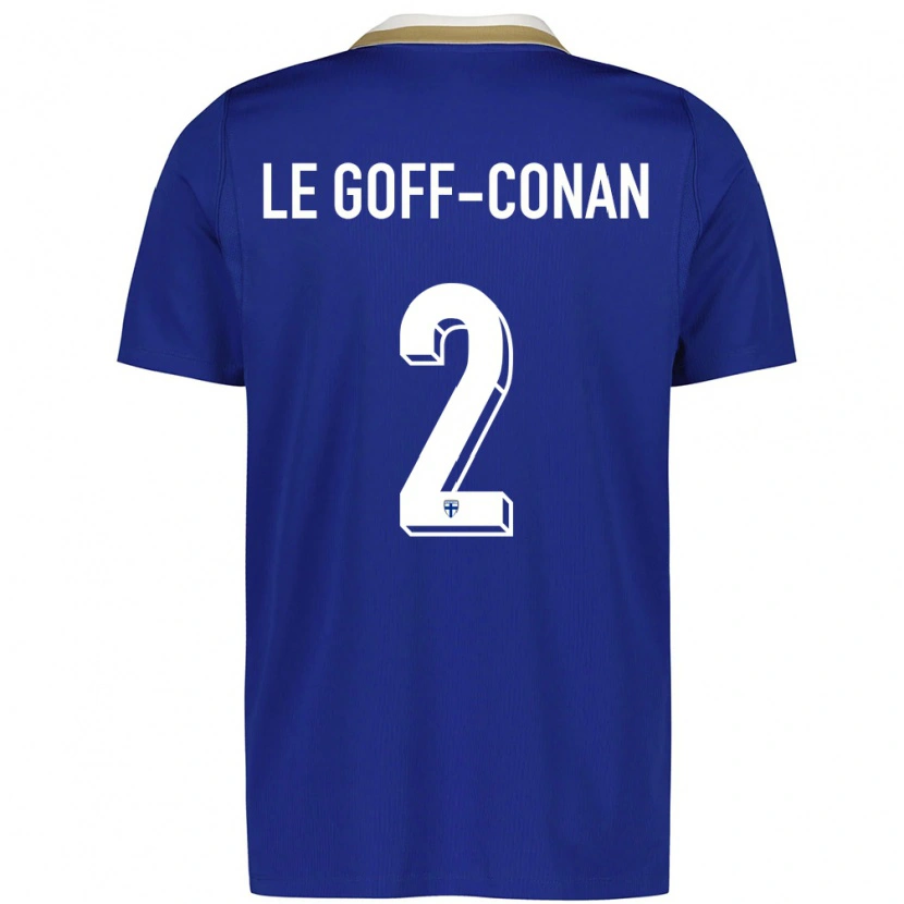 Danxen Dětské Finsko Adam Le Goff-Conan #2 Modrá Bílá Daleko Hráčské Dresy 26-28 Dres