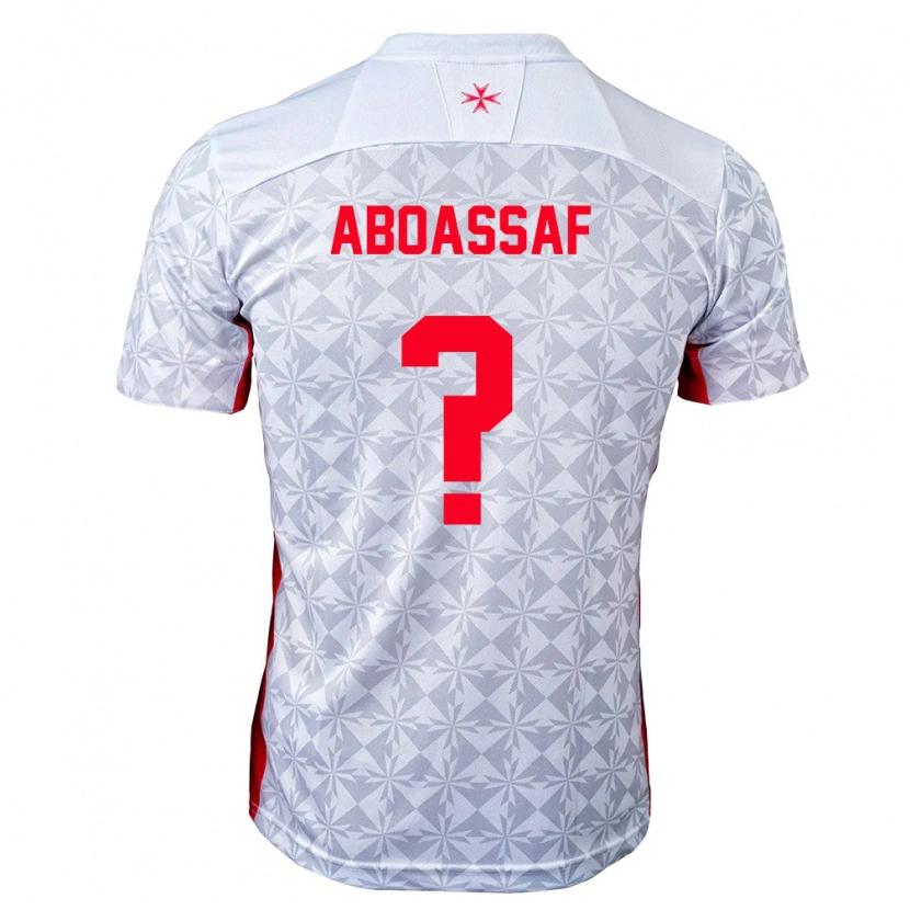 Danxen Dětské Malta Sami Aboassaf #0 Šedá Bílá Červená Daleko Hráčské Dresy 26-28 Dres