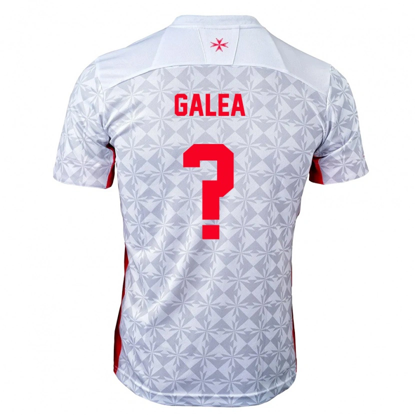 Danxen Dětské Malta Liam Galea #0 Šedá Bílá Červená Daleko Hráčské Dresy 26-28 Dres
